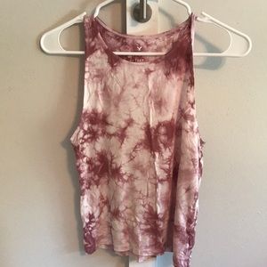 Pink and White Tight Tank Top